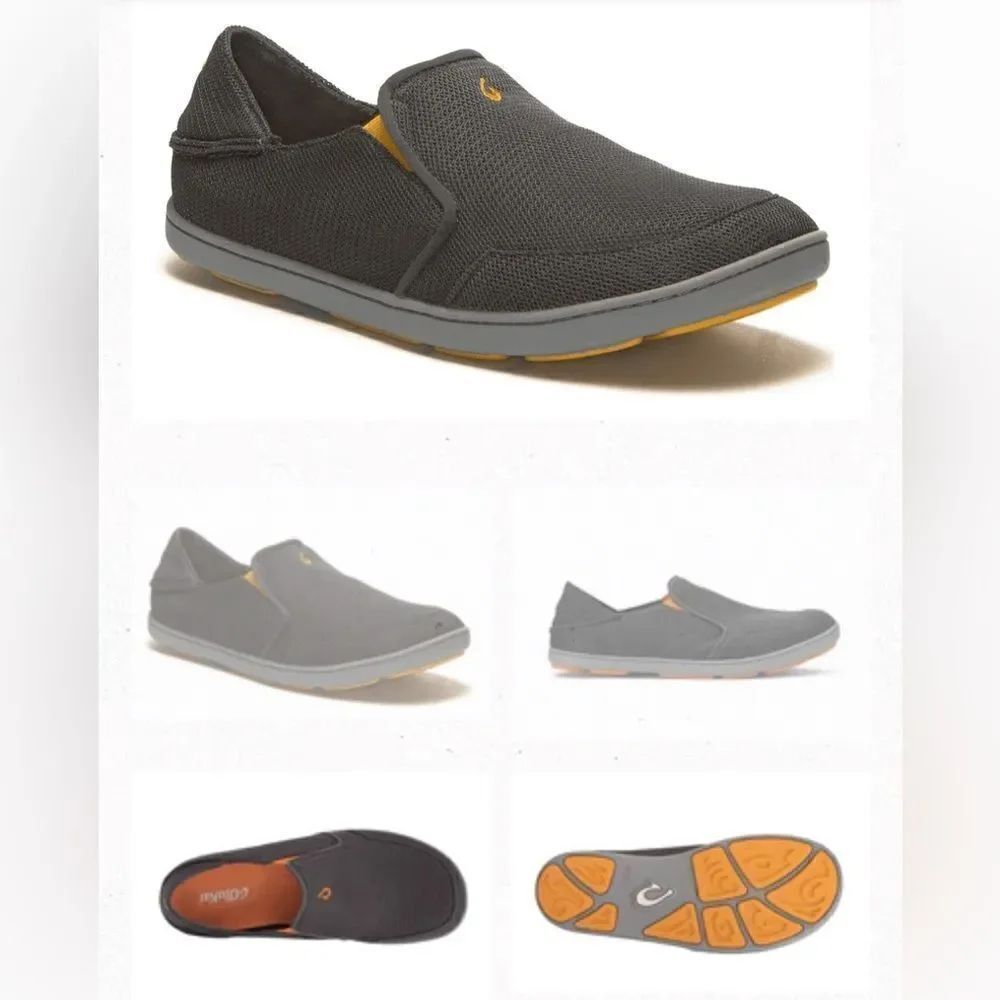 OluKai Nohea Mesh Shoes in Dark Shadow